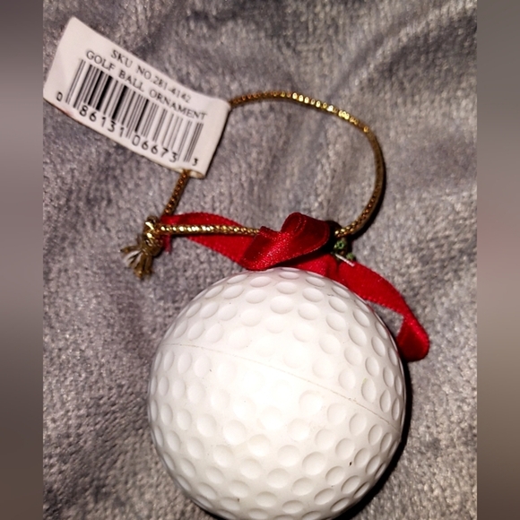 Vintage Kurt S. Adler White Golf Ball Ornament - Picture 2 of 3